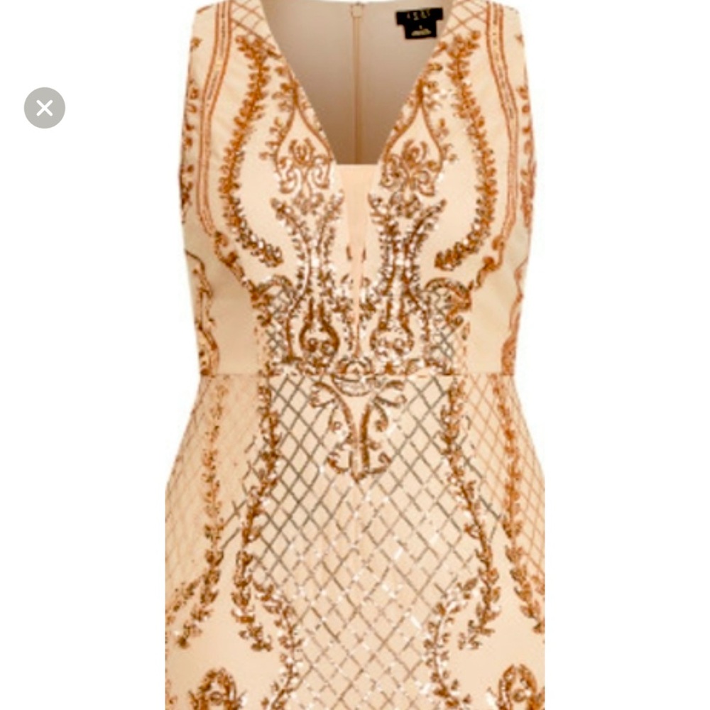 Brand new sequin formal gown! Rose gold WOW